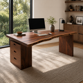 Rowan Curved Wood Office Desk - Design 027 - main view