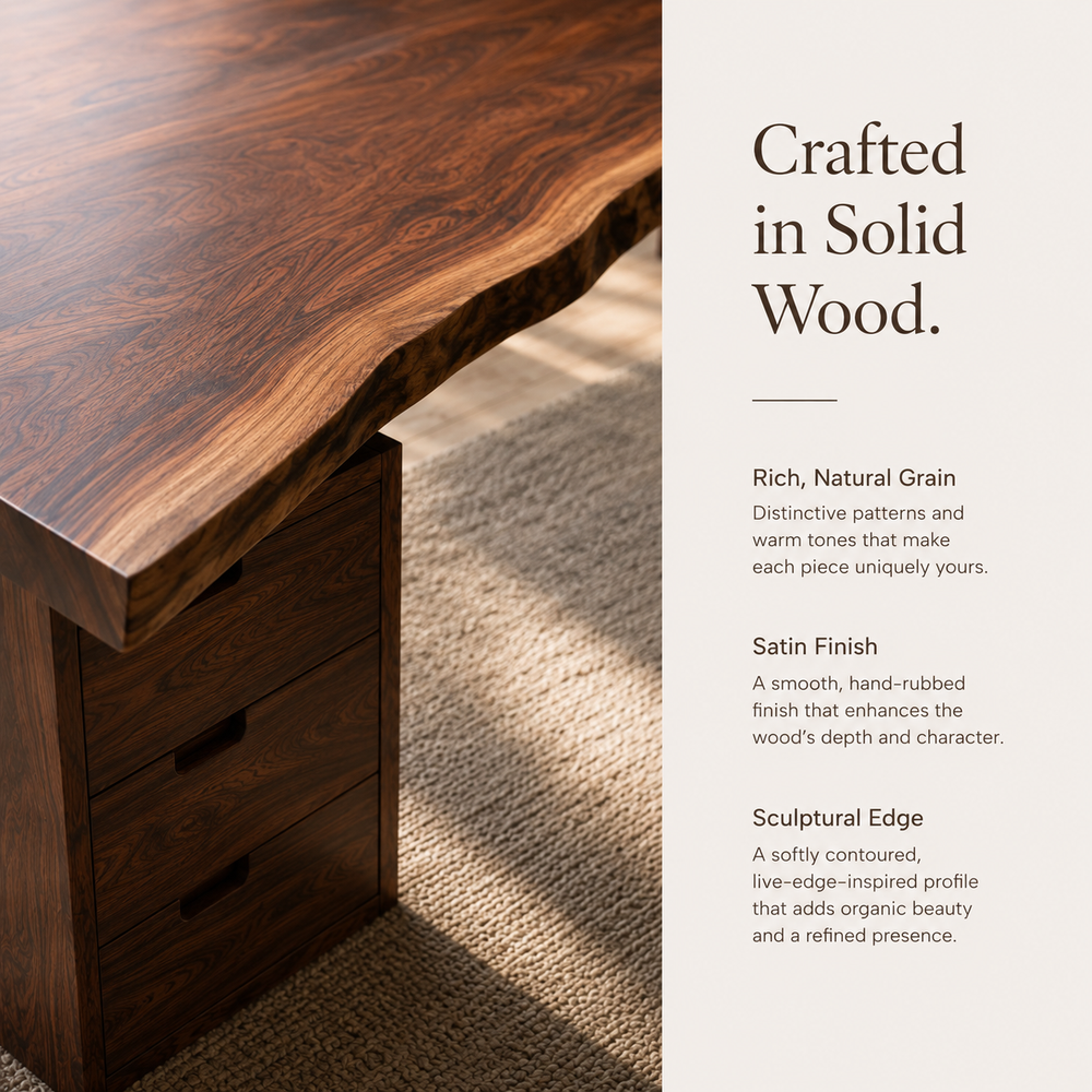 Rowan Curved Wood Office Desk - Design 027 - product image 04