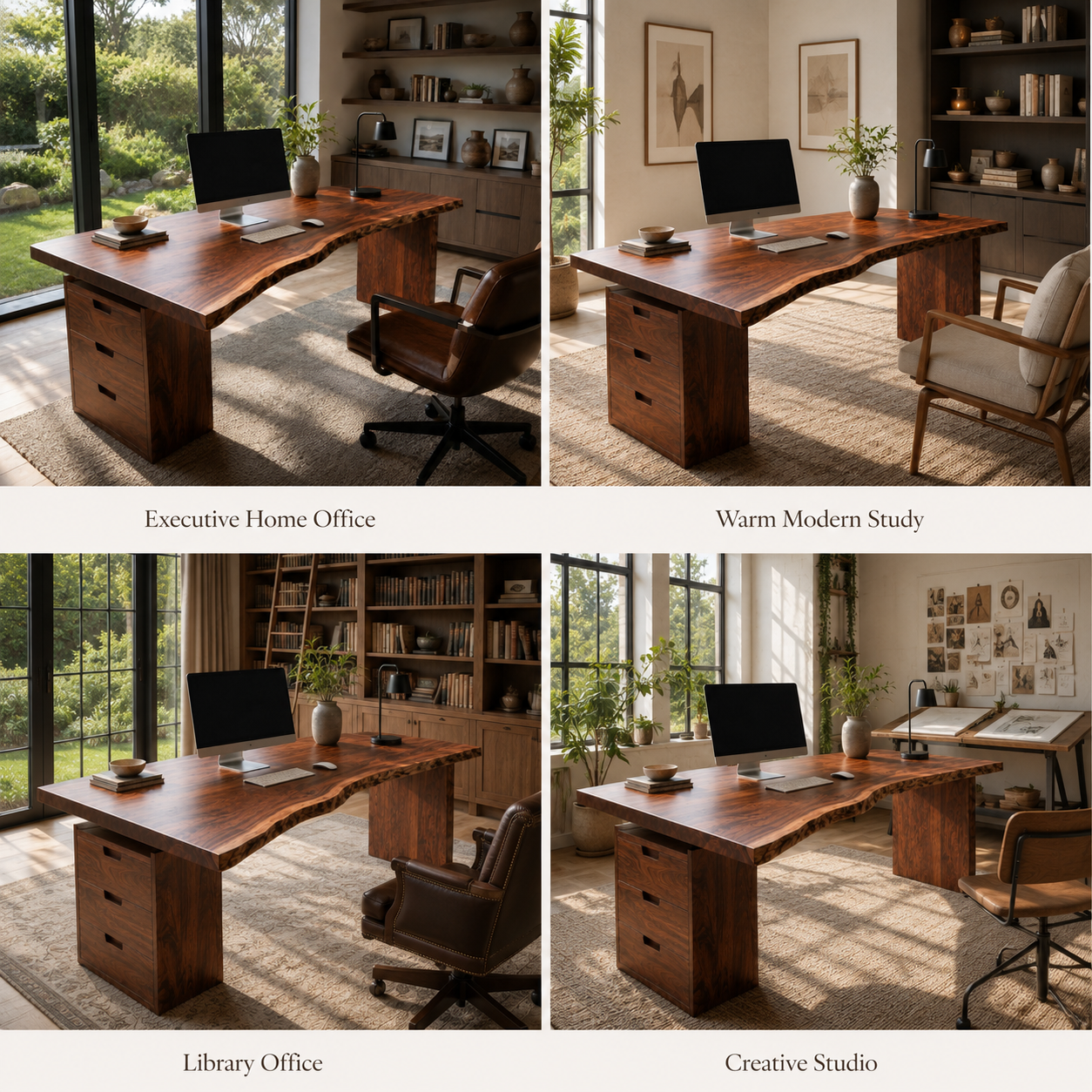 Rowan Curved Wood Office Desk - Design 027 - product image 09