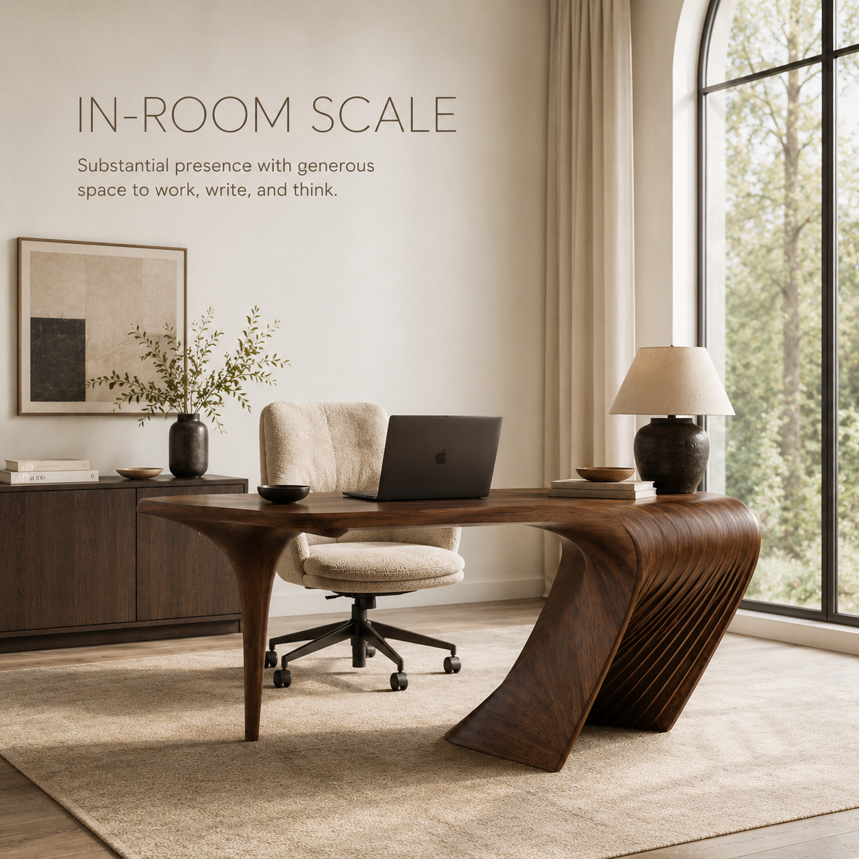Marin Organic Modern Writing Desk - Design 028 - main view