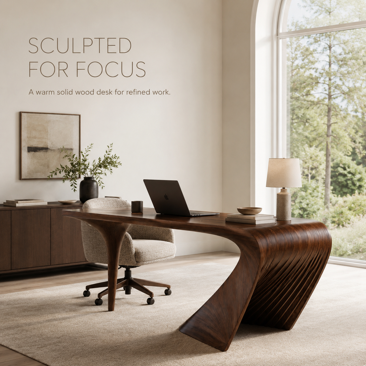 Marin Organic Modern Writing Desk - Design 028 - product image 02