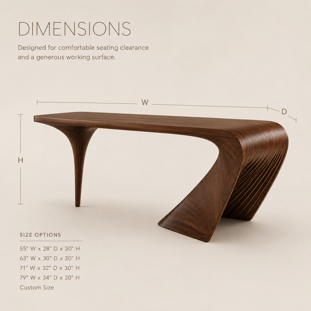Marin Organic Modern Writing Desk - Design 028 - product image 08