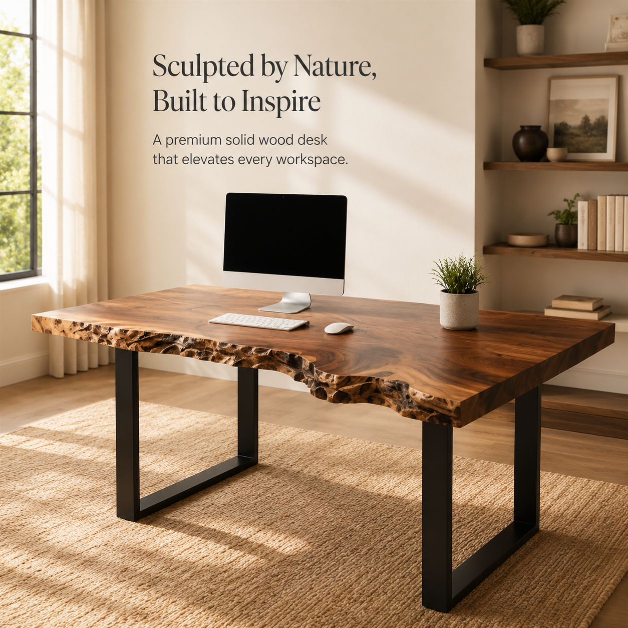 Soren Solid Wood Executive Desk - Design 030 - product image 02