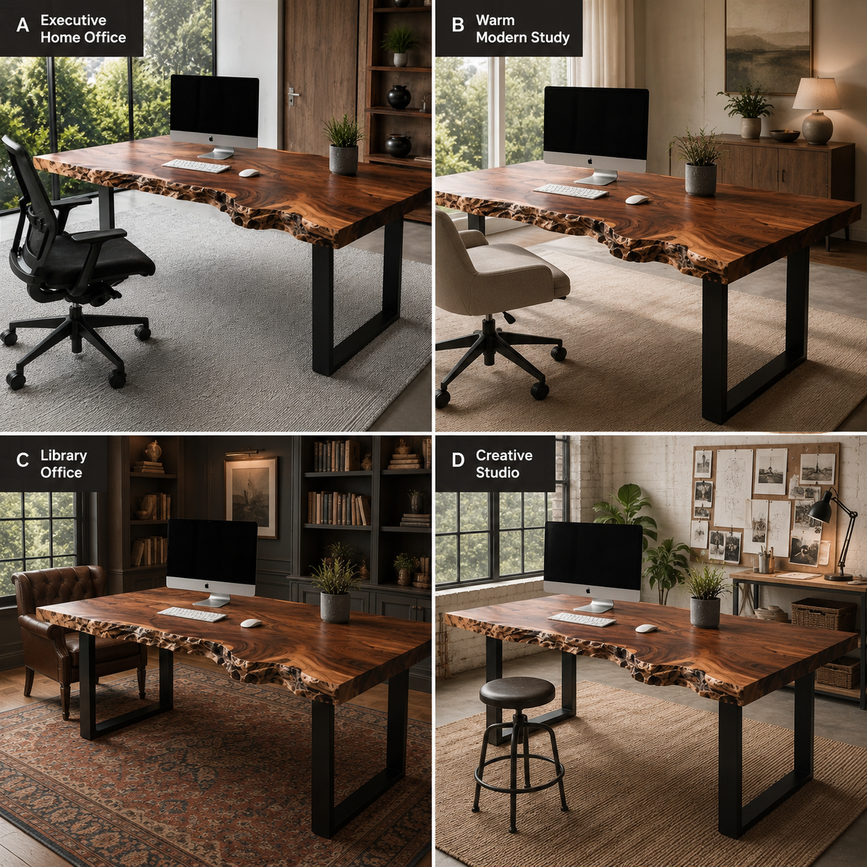 Soren Solid Wood Executive Desk - Design 030 - product image 09