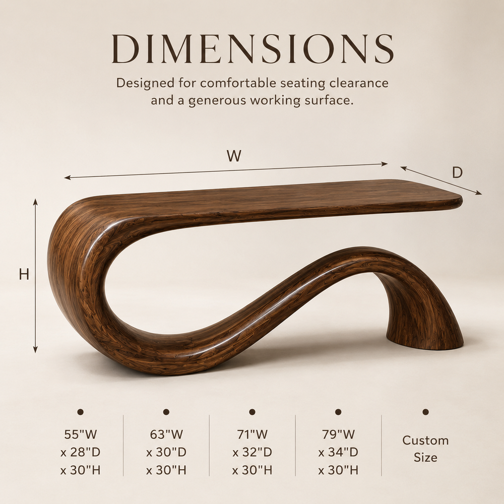 Veyra Soft Curve Desk - Design 032 - main view