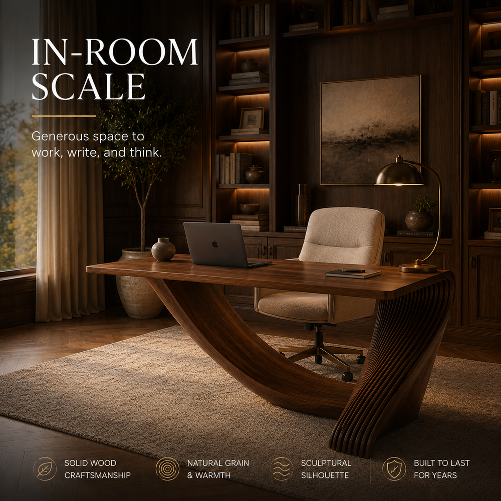 Calder Warm Wood Work Desk - Design 033 - product image 04