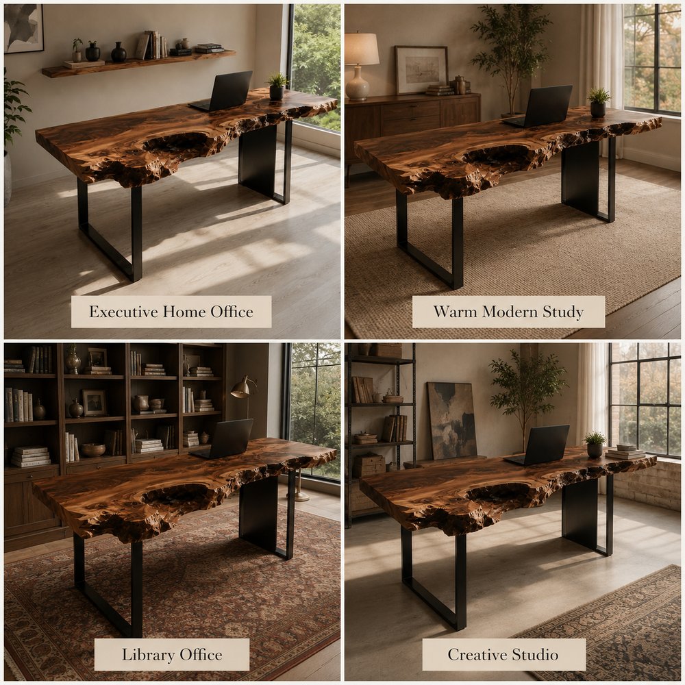 Avery Sculptural Executive Desk - Design 034 - main view