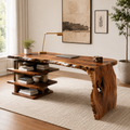 Rowan Curved Wood Office Desk - Design 035 - product image 03