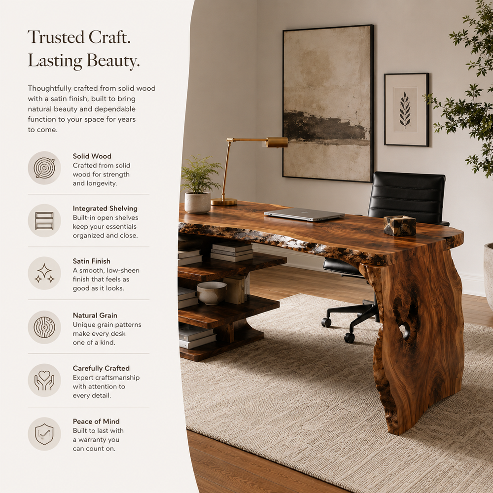 Rowan Curved Wood Office Desk - Design 035 - product image 09