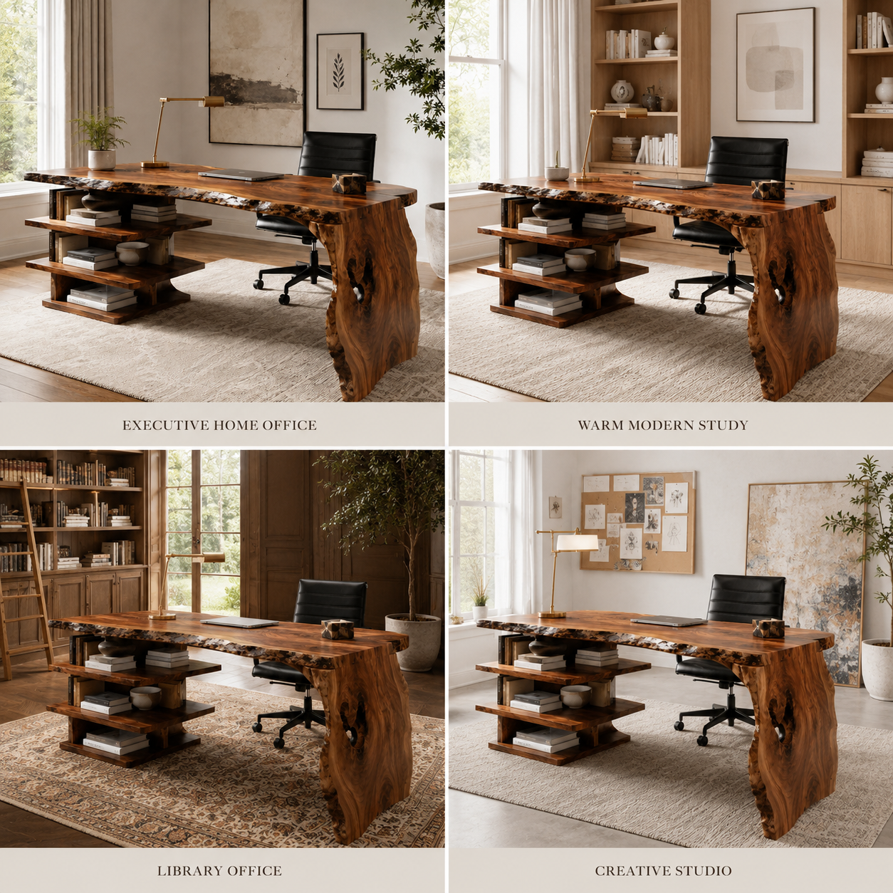 Rowan Curved Wood Office Desk - Design 035 - product image 10