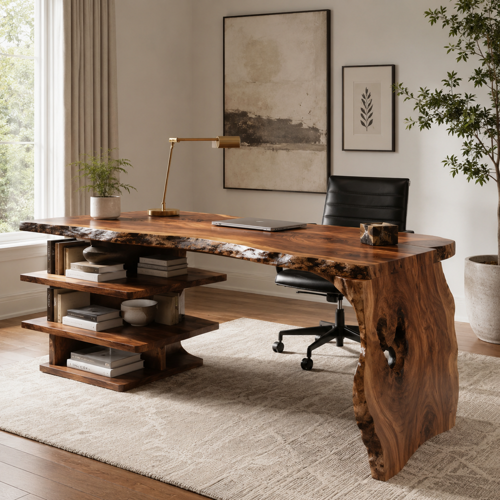 Rowan Curved Wood Office Desk - Design 035 - product image 11