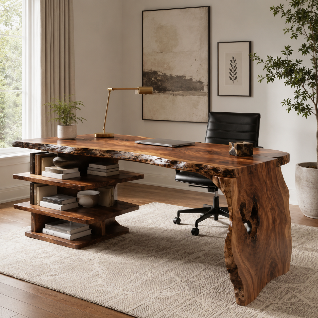 Rowan Curved Wood Office Desk - Design 035 - product image 11