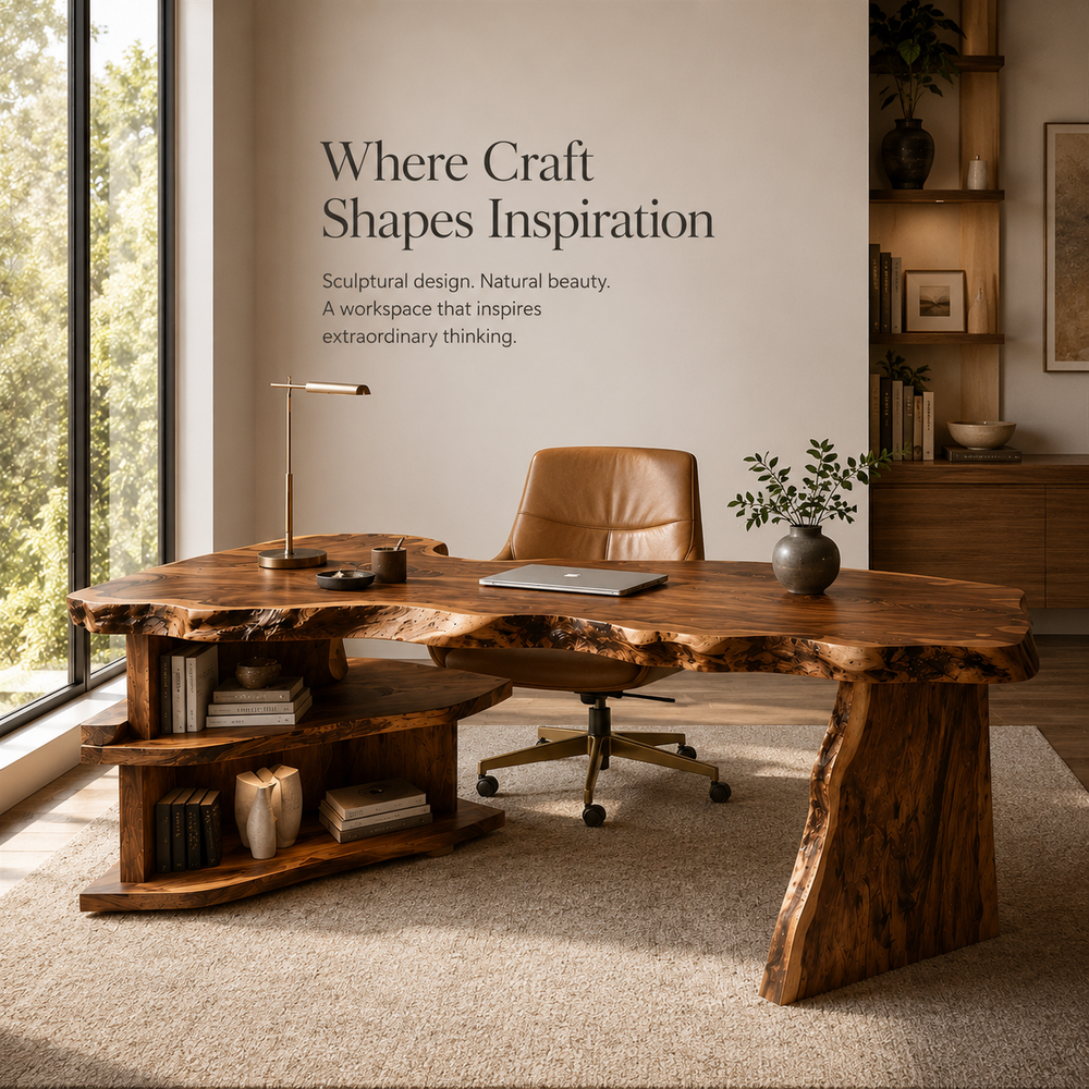 Marin Organic Modern Writing Desk - Design 036 - main view