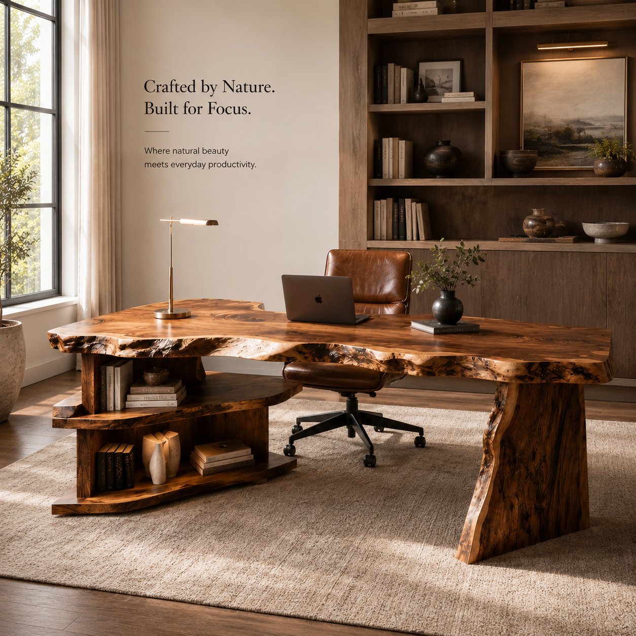 Marin Organic Modern Writing Desk - Design 036 - product image 03