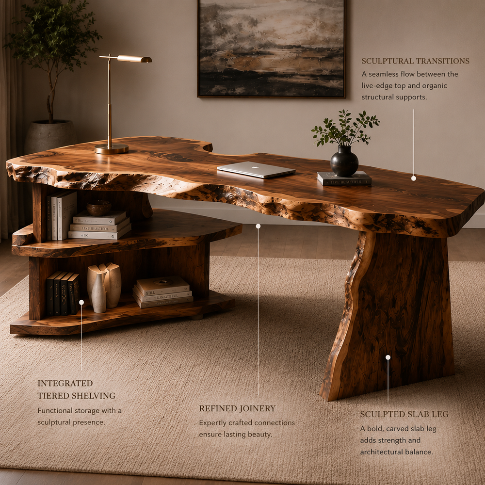 Isla Statement Home Office Desk - Design 037 - product image 06