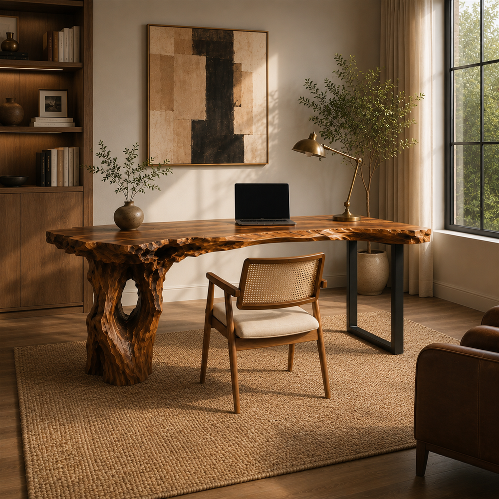 Soren Solid Wood Executive Desk - Design 038 - product image 03