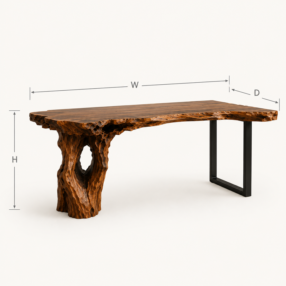 Soren Solid Wood Executive Desk - Design 038 - product image 07