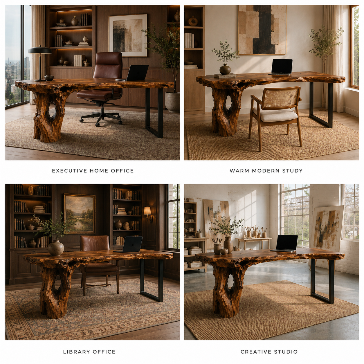 Soren Solid Wood Executive Desk - Design 038 - product image 09