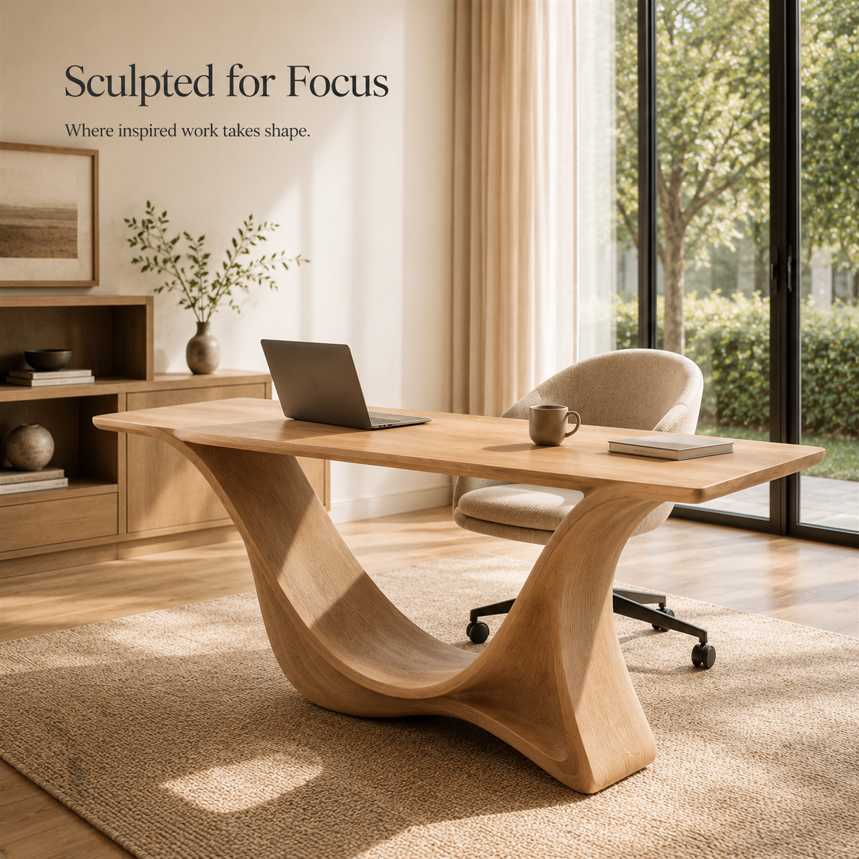 Nolan Arc Writing Desk - Design 041 - main view