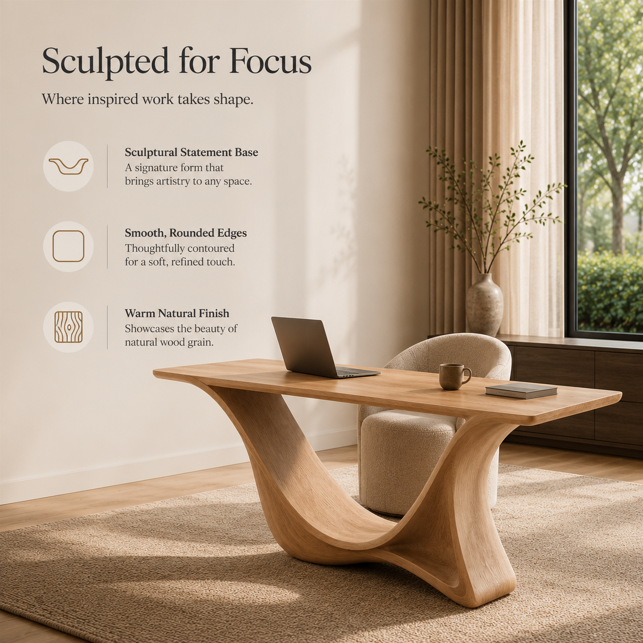 Nolan Arc Writing Desk - Design 041 - product image 08