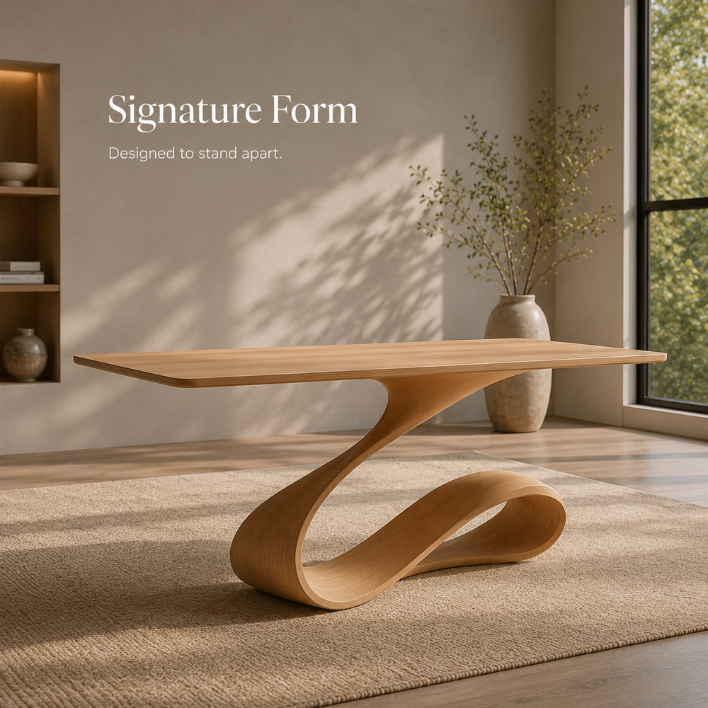 Brielle Sculpted Executive Desk - Design 042 - product image 03