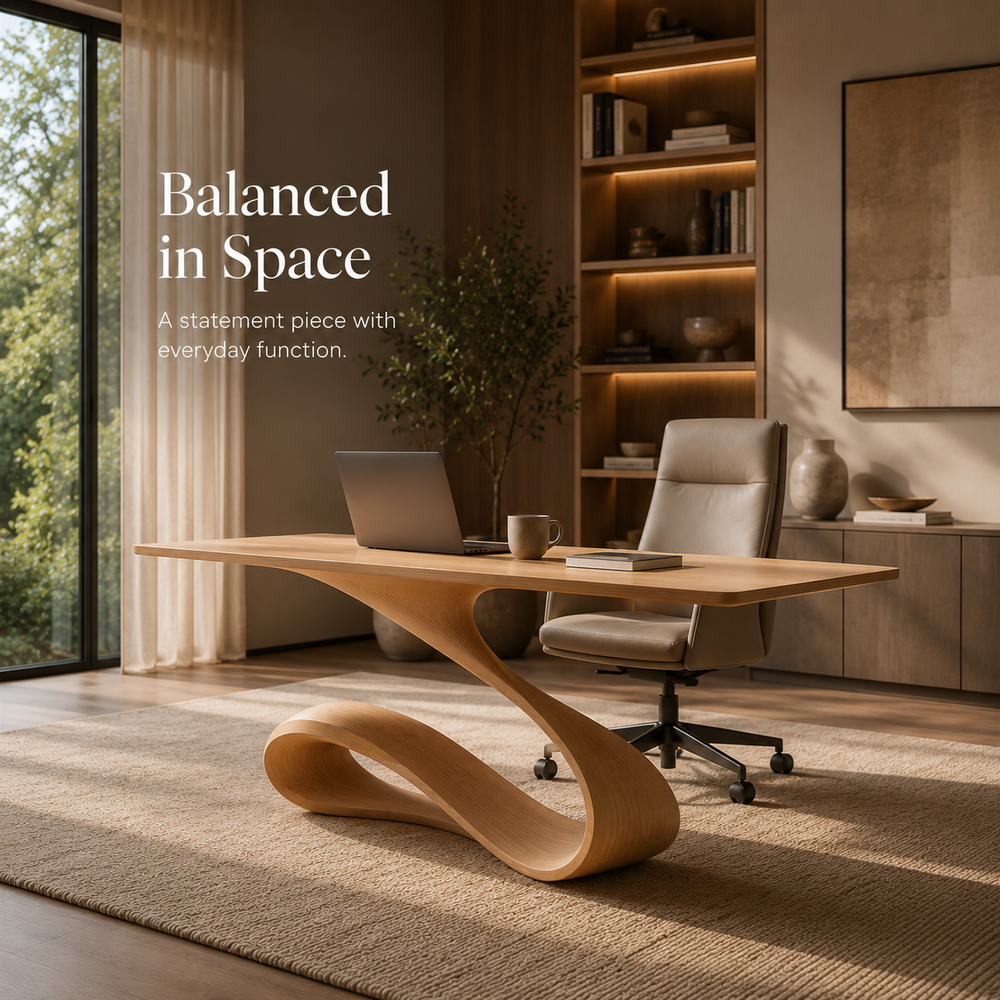 Brielle Sculpted Executive Desk - Design 042 - product image 04
