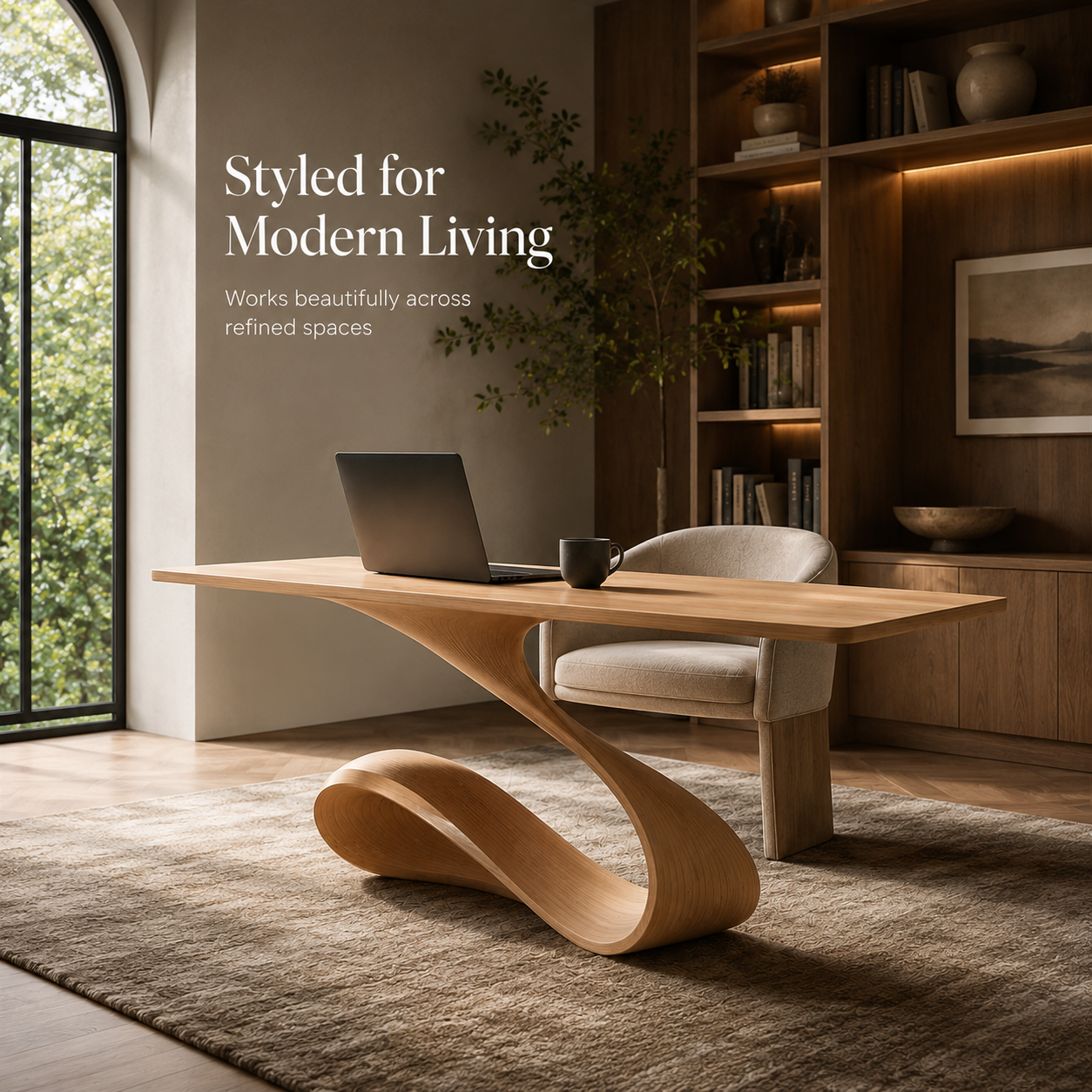 Brielle Sculpted Executive Desk - Design 042 - product image 10