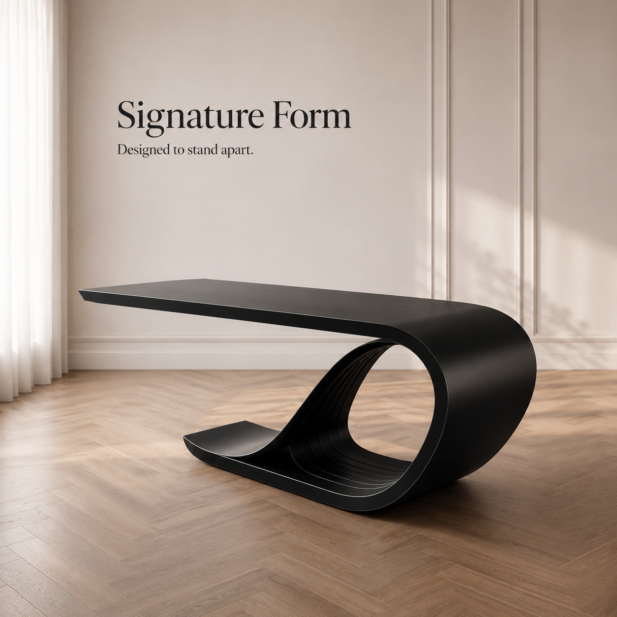 Vale Modern Solid Wood Desk - Design 043 - product image 03