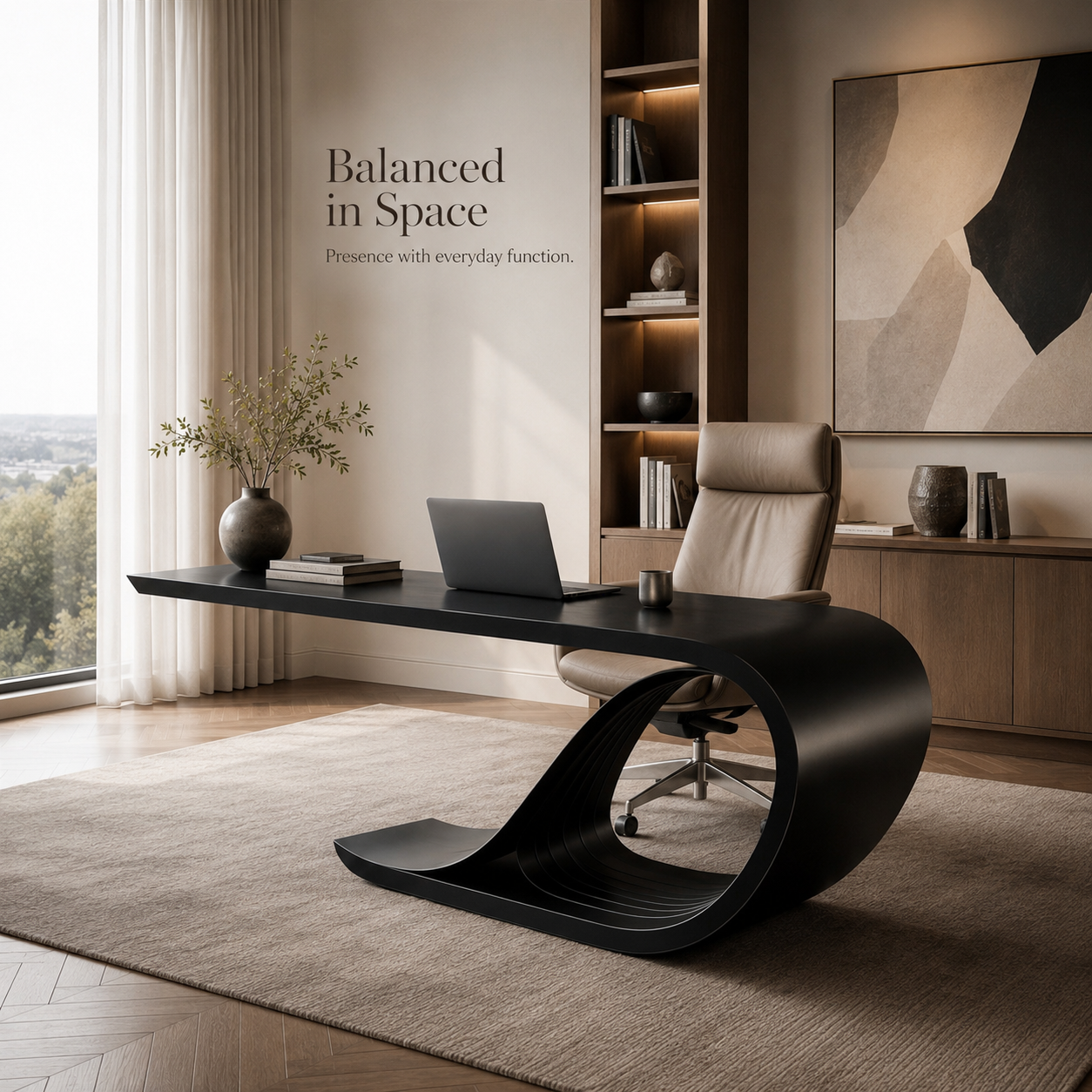 Vale Modern Solid Wood Desk - Design 043 - product image 04