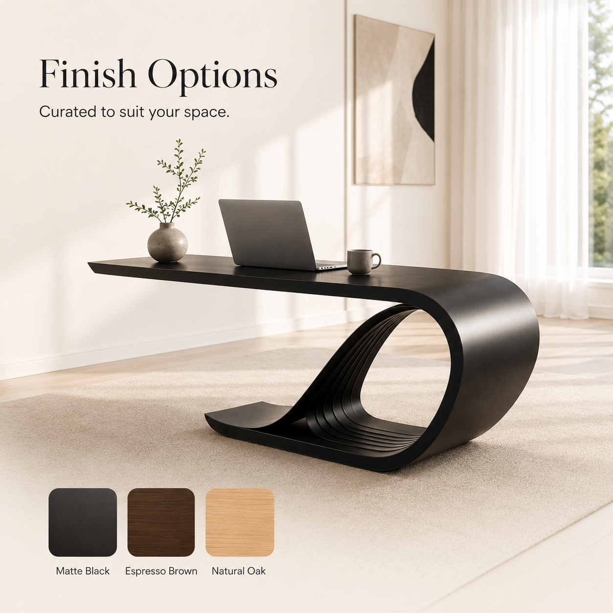 Vale Modern Solid Wood Desk - Design 043 - product image 11