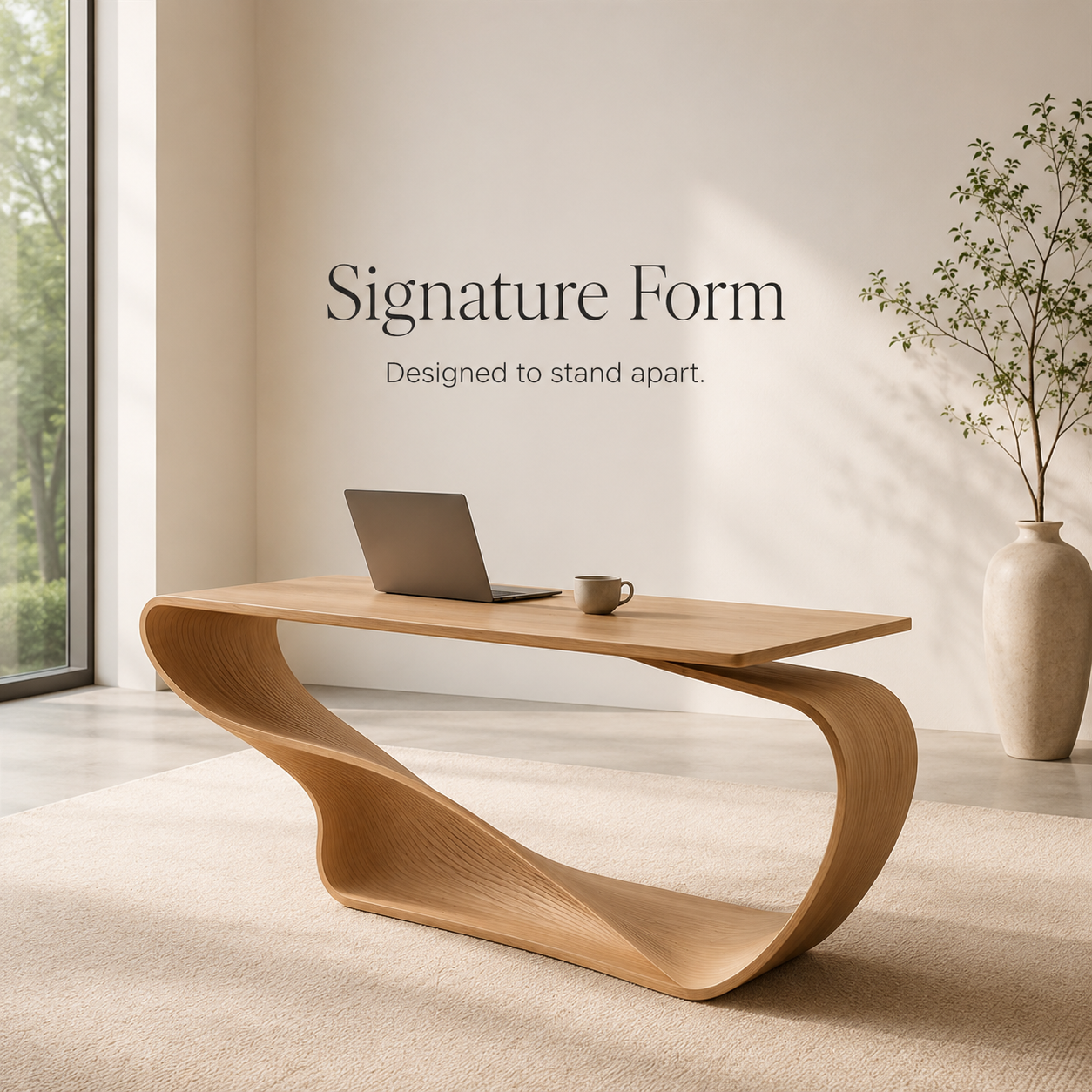 Celine Curved Home Office Desk - Design 044 - product image 03