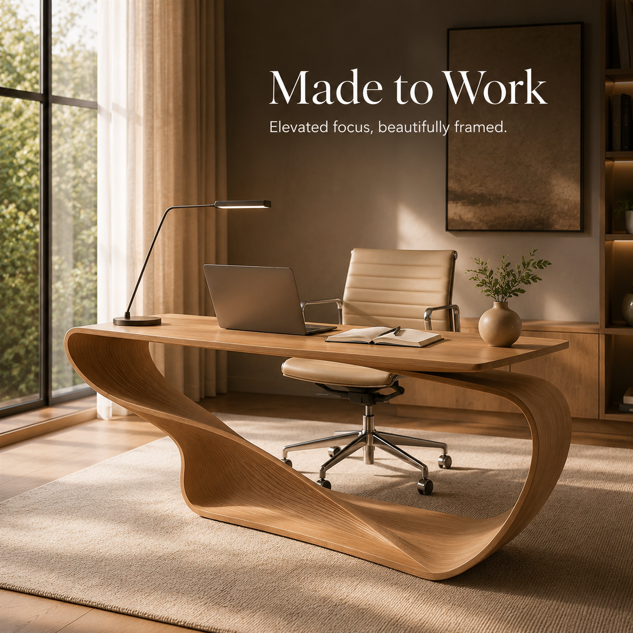 Celine Curved Home Office Desk - Design 044 - product image 07