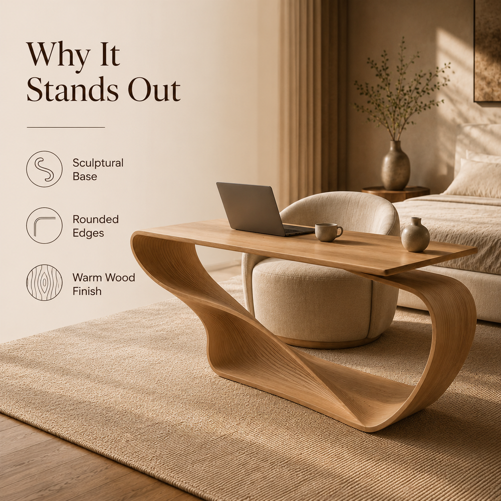 Celine Curved Home Office Desk - Design 044 - product image 09
