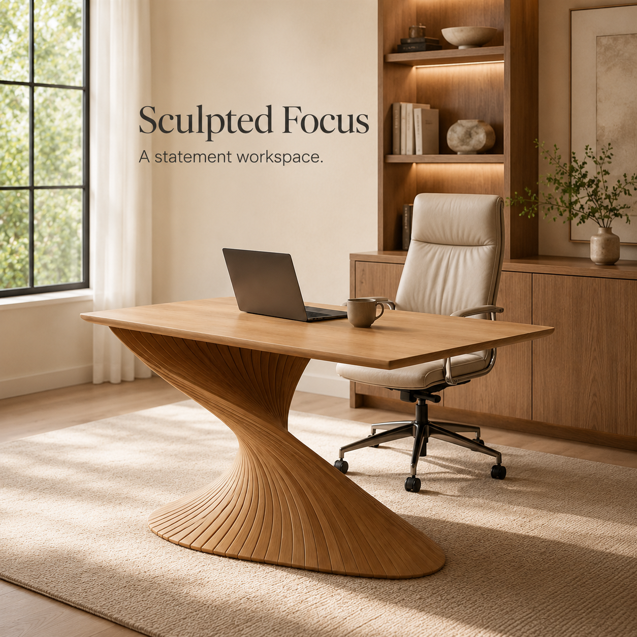 Alden Warm Walnut Desk - Design 045 - product image 02