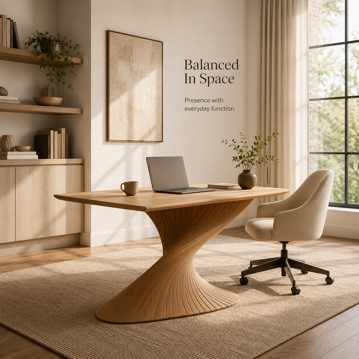 Alden Warm Walnut Desk - Design 045 - product image 04