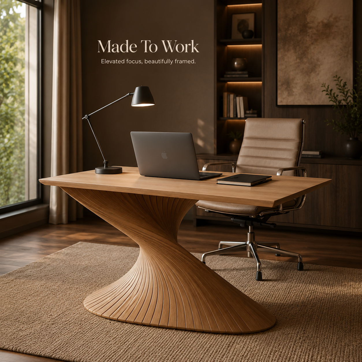Alden Warm Walnut Desk - Design 045 - product image 07