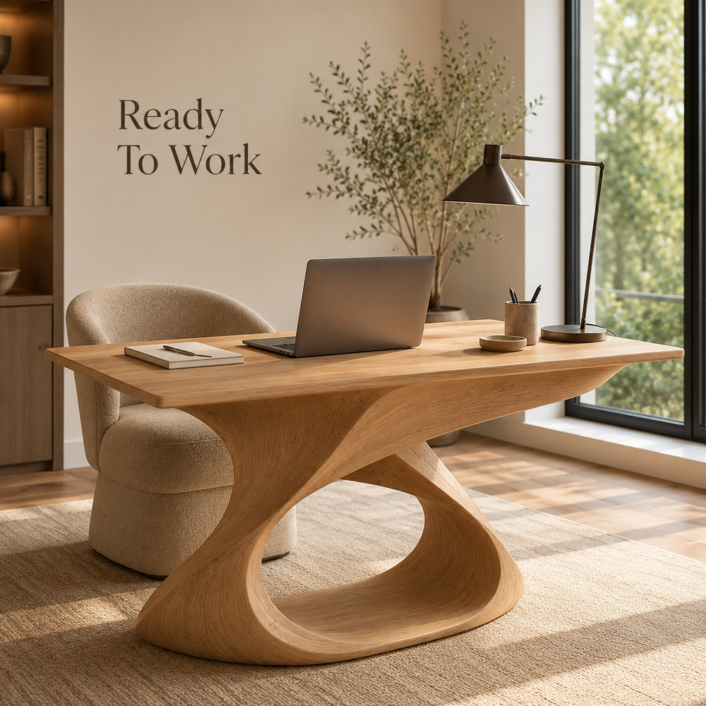 Mira Flow Wood Desk - Design 048 - product image 07