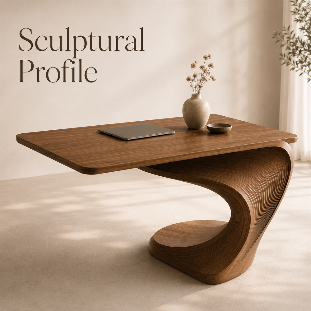 Brielle Sculpted Executive Desk - Design 050 - product image 03