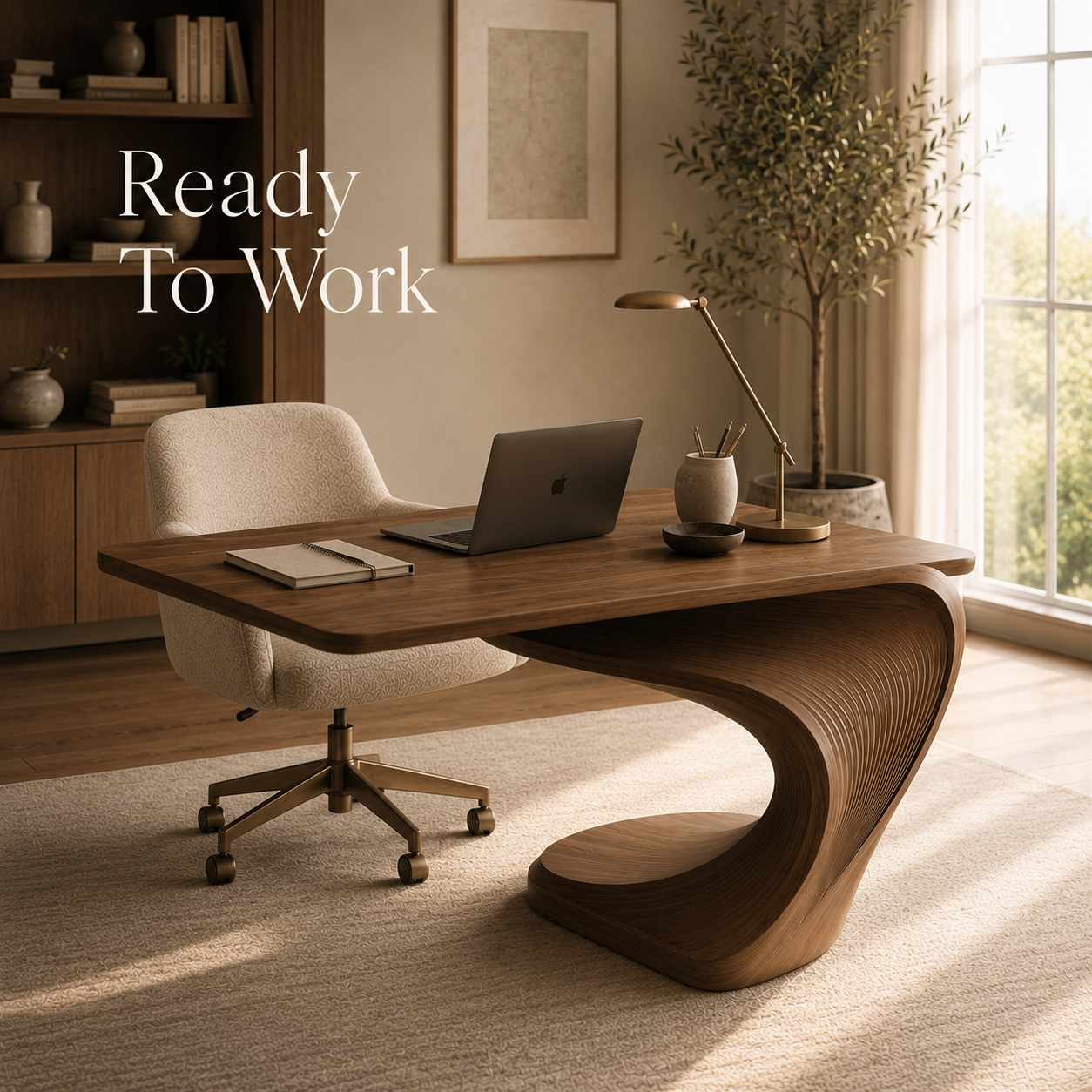 Brielle Sculpted Executive Desk - Design 050 - product image 07