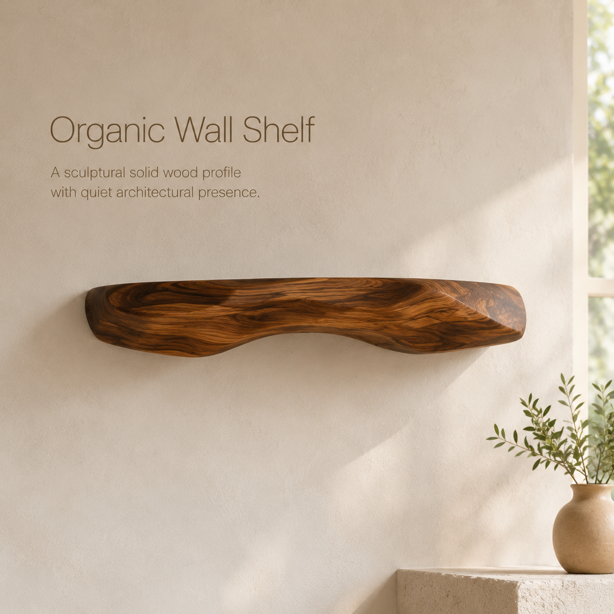 Aurelle Sculptural Floating Shelf - Design 001 - product image 04