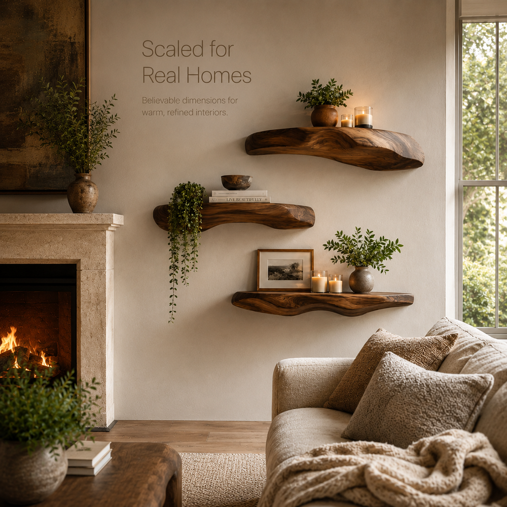 Aurelle Sculptural Floating Shelf - Design 001 - product image 05