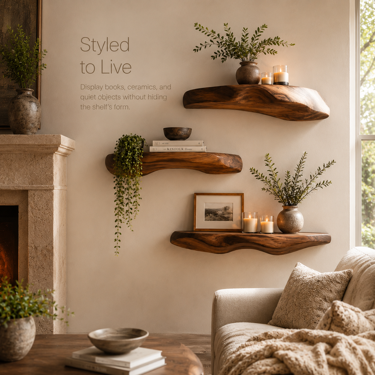 Aurelle Sculptural Floating Shelf - Design 001 - product image 08