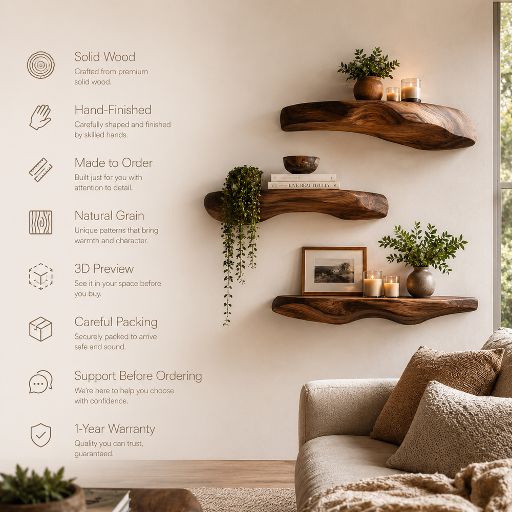 Aurelle Sculptural Floating Shelf - Design 001 - product image 10