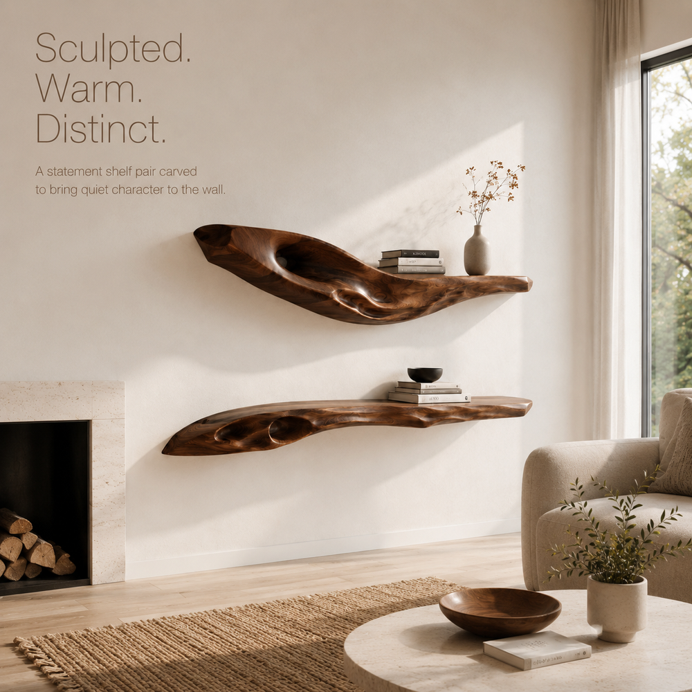 Marin Live Edge Floating Shelf - Design 003 - product image 02