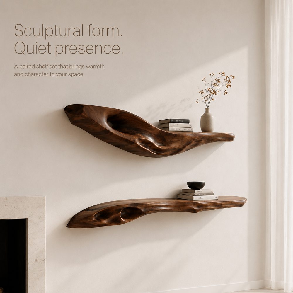 Marin Live Edge Floating Shelf - Design 003 - product image 04