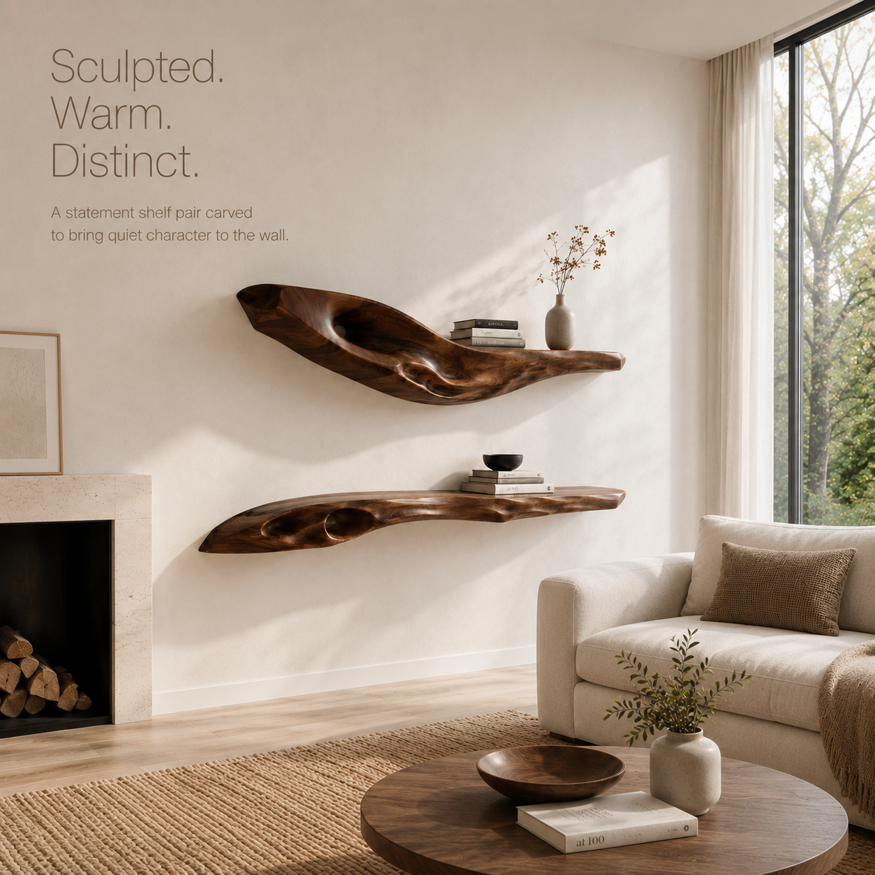 Marin Live Edge Floating Shelf - Design 003 - product image 05