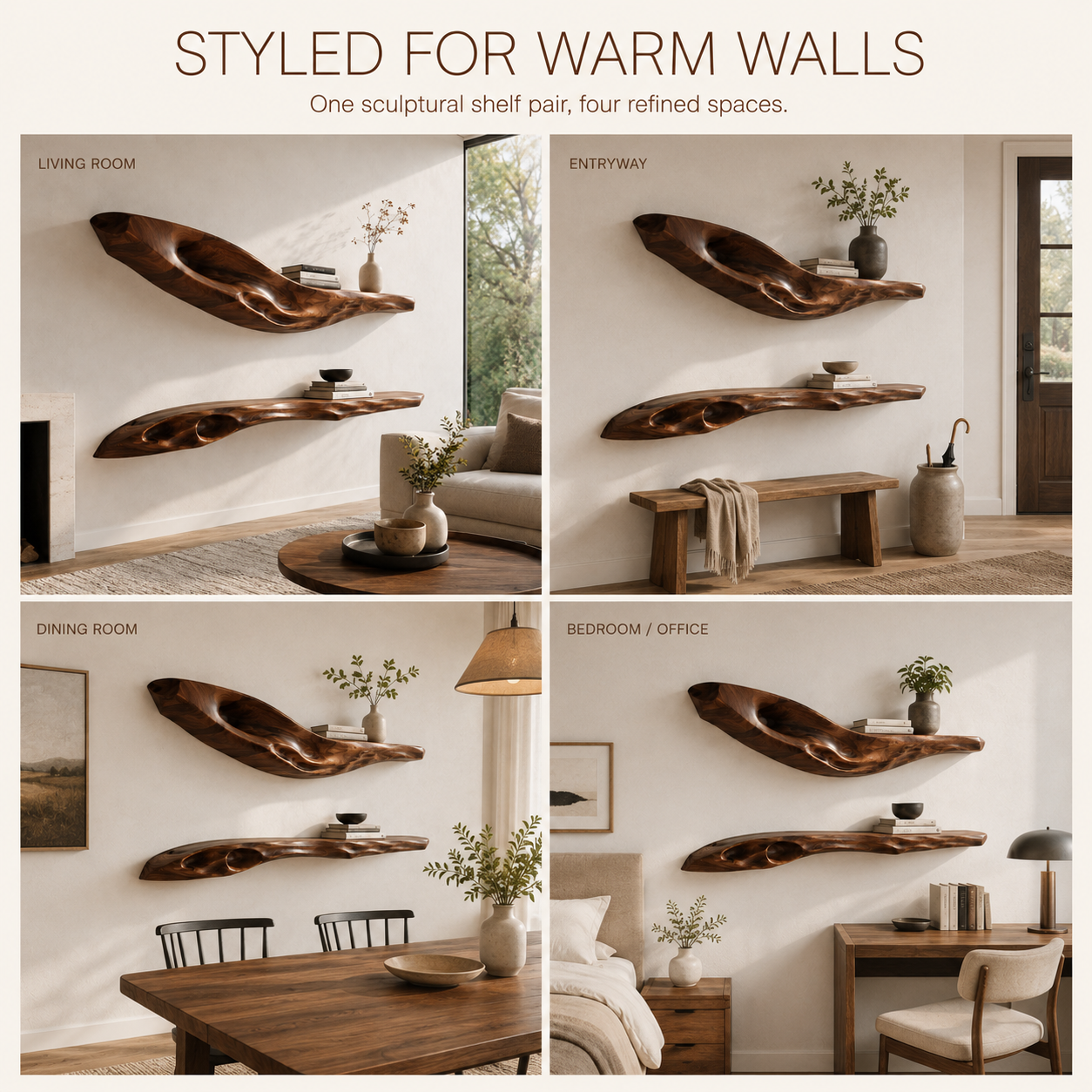 Marin Live Edge Floating Shelf - Design 003 - product image 11