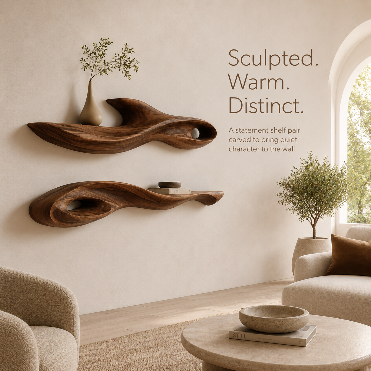 Isla Statement Wall Shelf - Design 004 - product image 02
