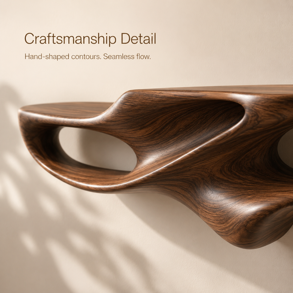 Soren Solid Wood Display Shelf - Design 005 - product image 03