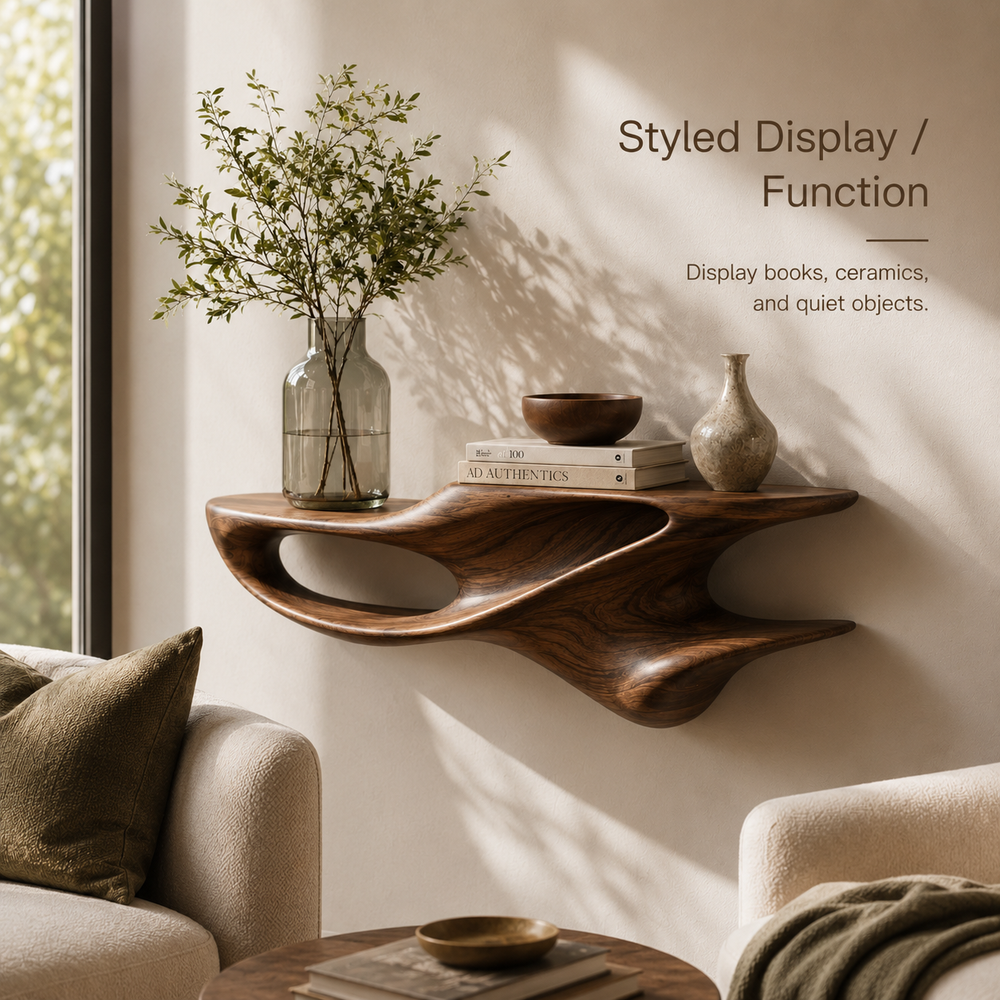 Soren Solid Wood Display Shelf - Design 005 - product image 04